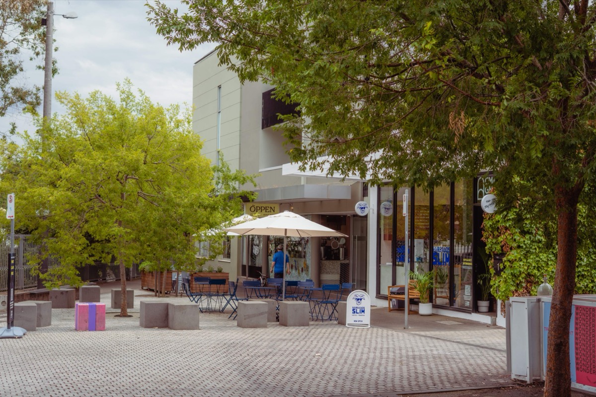 Barbados Slim cafe exterior